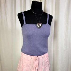 Merona Lavender Silk Cashmere Knit Tank Top – Size S